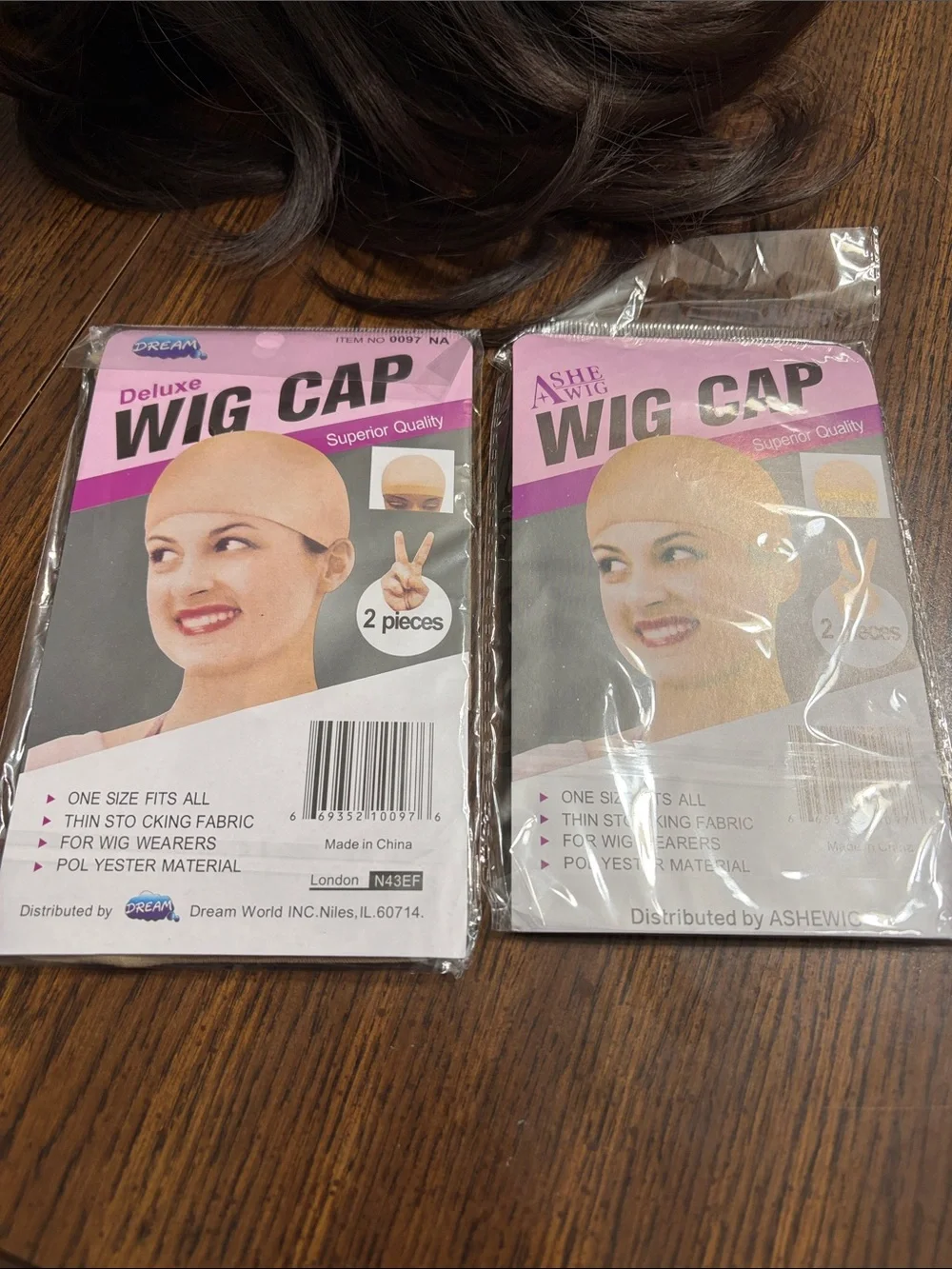 “5/$20” Brown 18 inch wig side part or middle part